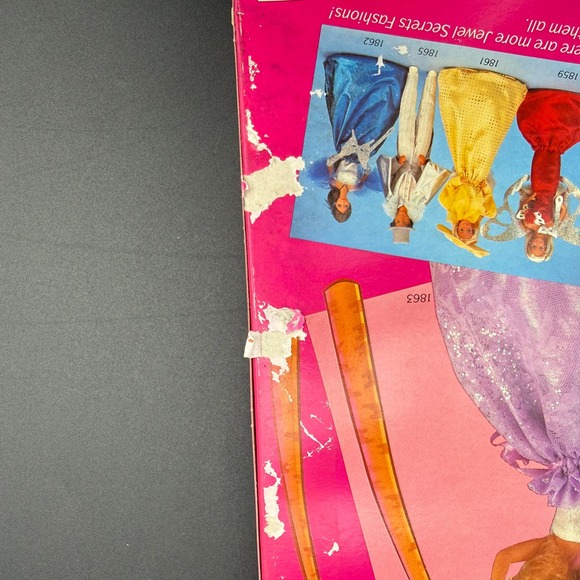 Barbie Fashions 1986 Jewel Secrets Gown Purse 1860 Mattel NIB Box Dmg Vintage - Picture 13 of 16
